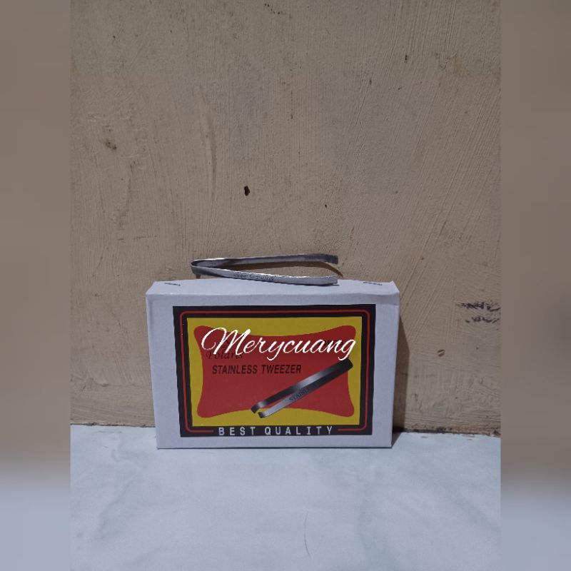 Pinset Stainless / Pinset Kumis / Pinset Jenggot / Pinset Alis Catut Cabut Bulu 1 Box