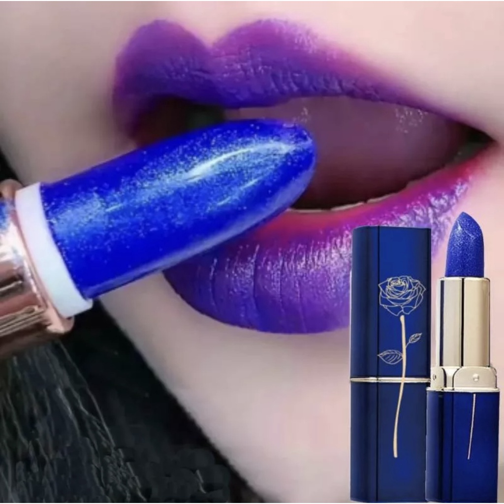 [Per Batang] LESSXCOCO Blue Magic Lipstick Color Changing Berubah Warna