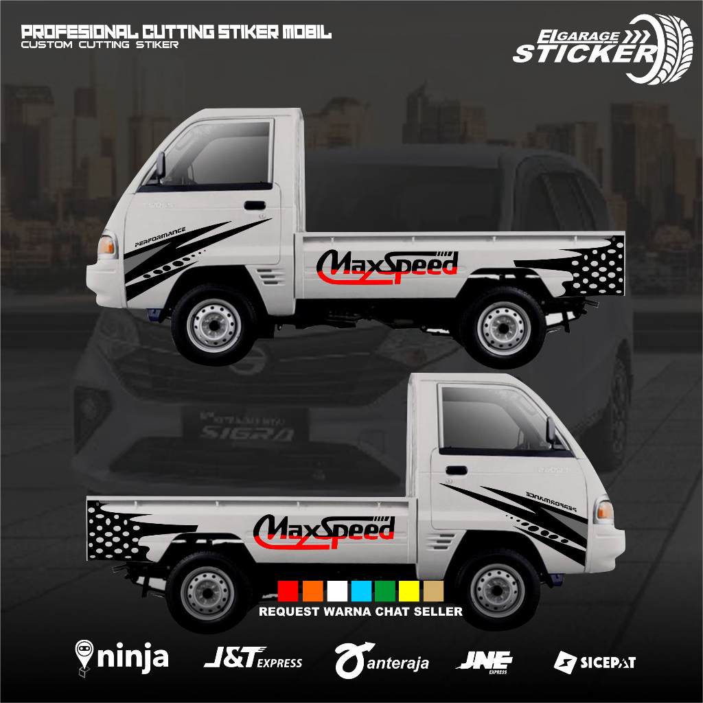 STIKER MOBIL PICK UP CUTTING STIKER BODY SAMPING ALL MOBIL PICK UP
