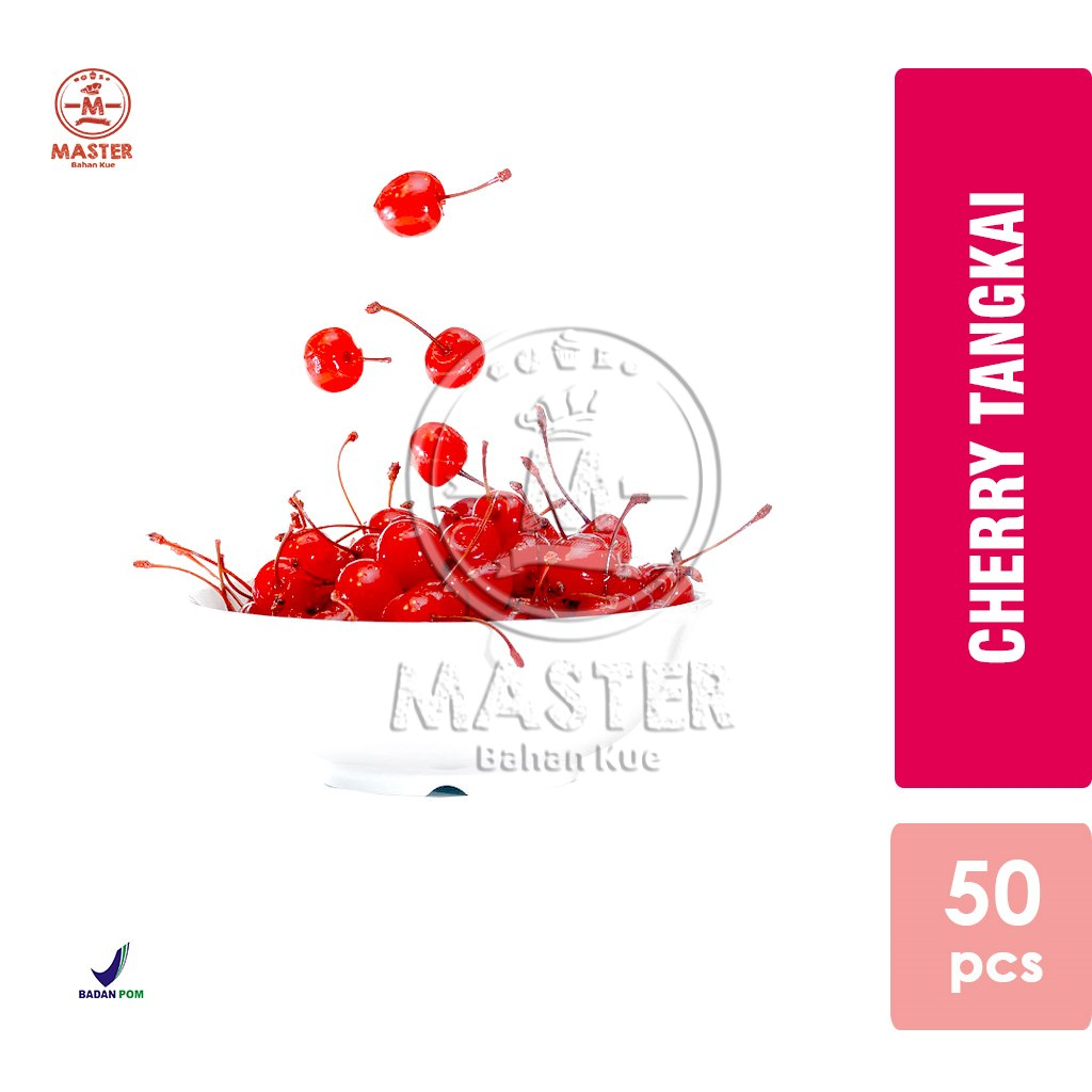 

Cherry Merah Tangkai / Red Cherries / Ceri [50 pcs]