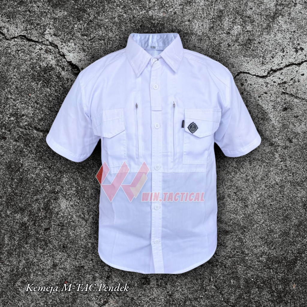 Kemeja M-TAC Pendek Premium / Kemeja Tactical Lengan Pendek Drill Cotton High Quality / Kemeja Taktikal Lengan Pendek / Kemeja Military Distro Murah / Kemeja PDL PDH Formal Terbaru / Kemeja Proyek Safety Militer