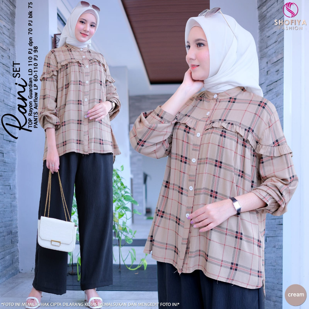Rani Set Wanita Casual Dewasa Premium Ori by Shofiya Fashion