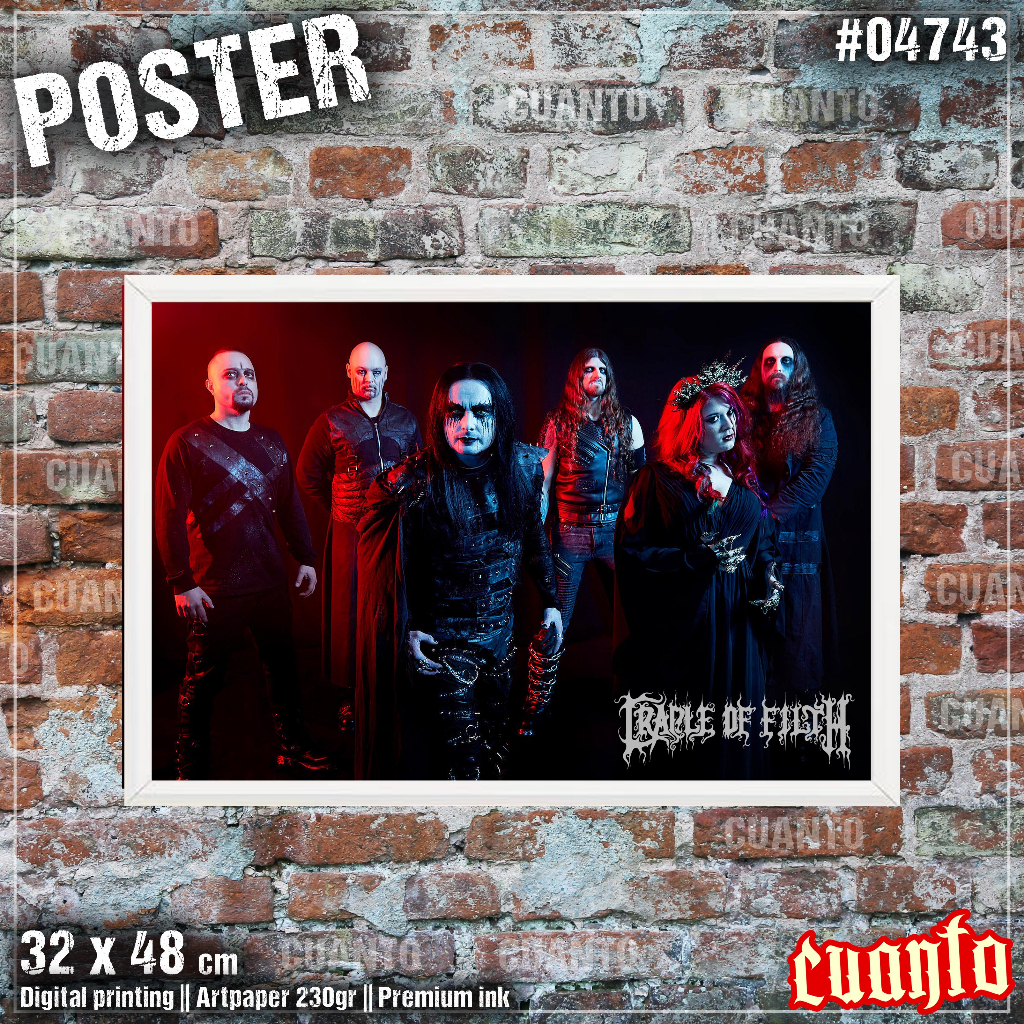 Poster Cradle Of Filth Hires Lisensi Resmi