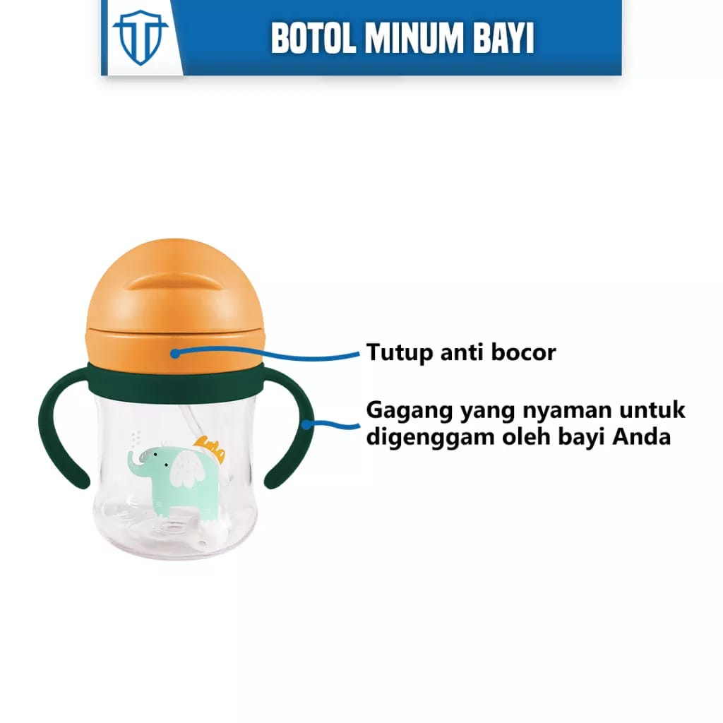 Botol Minum Bayi Gelas Anak Balita Training Cup Baby Sippy Cup 250ml 2037