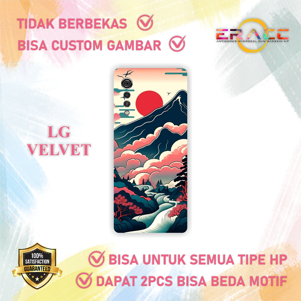 STICKER HP LG VELVET 2PCS BISA CUSTOM