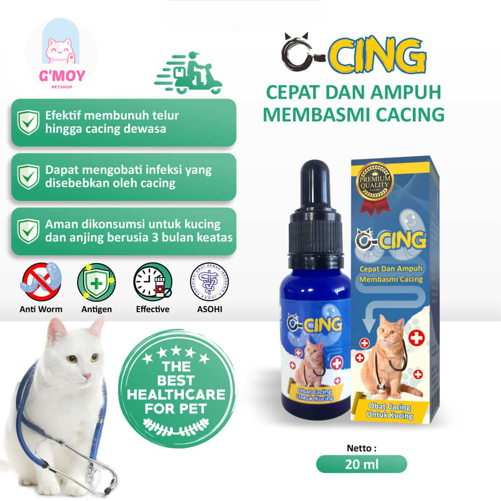 Obat Cacing Kucing Ampuh Membasmi cacing O-Cing