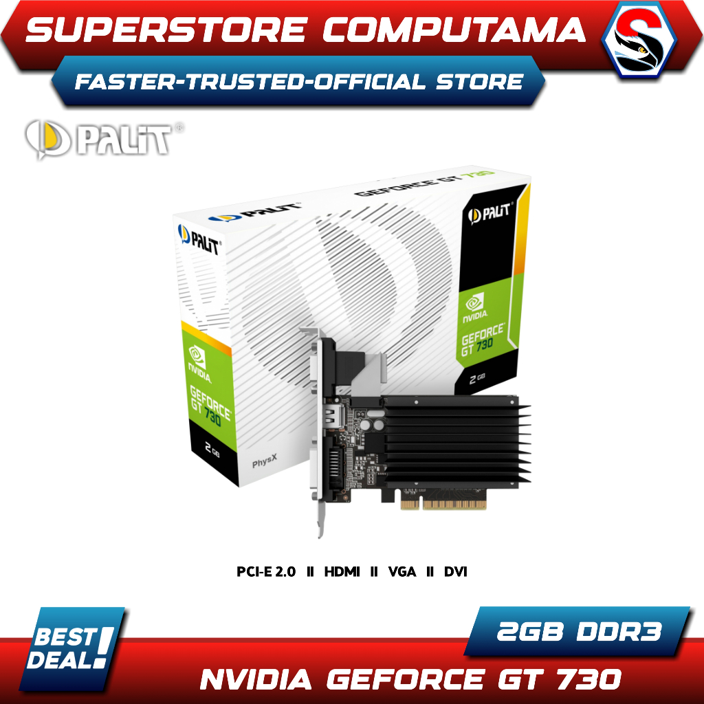 VGA PALIT GeForce GT 730 2GB DDR3 - PALIT GT730 2GB DDR3