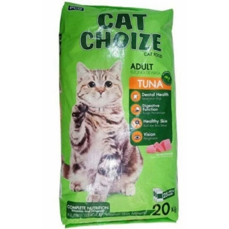 BONUS MAINAN KUCING 20 KG MAKANAN KUCING KITTEN CAT CHOIZE BOLT DRY FOOD CAT FOOD DEWASA ANAKAN 20KG KARUNG MKNN KERING