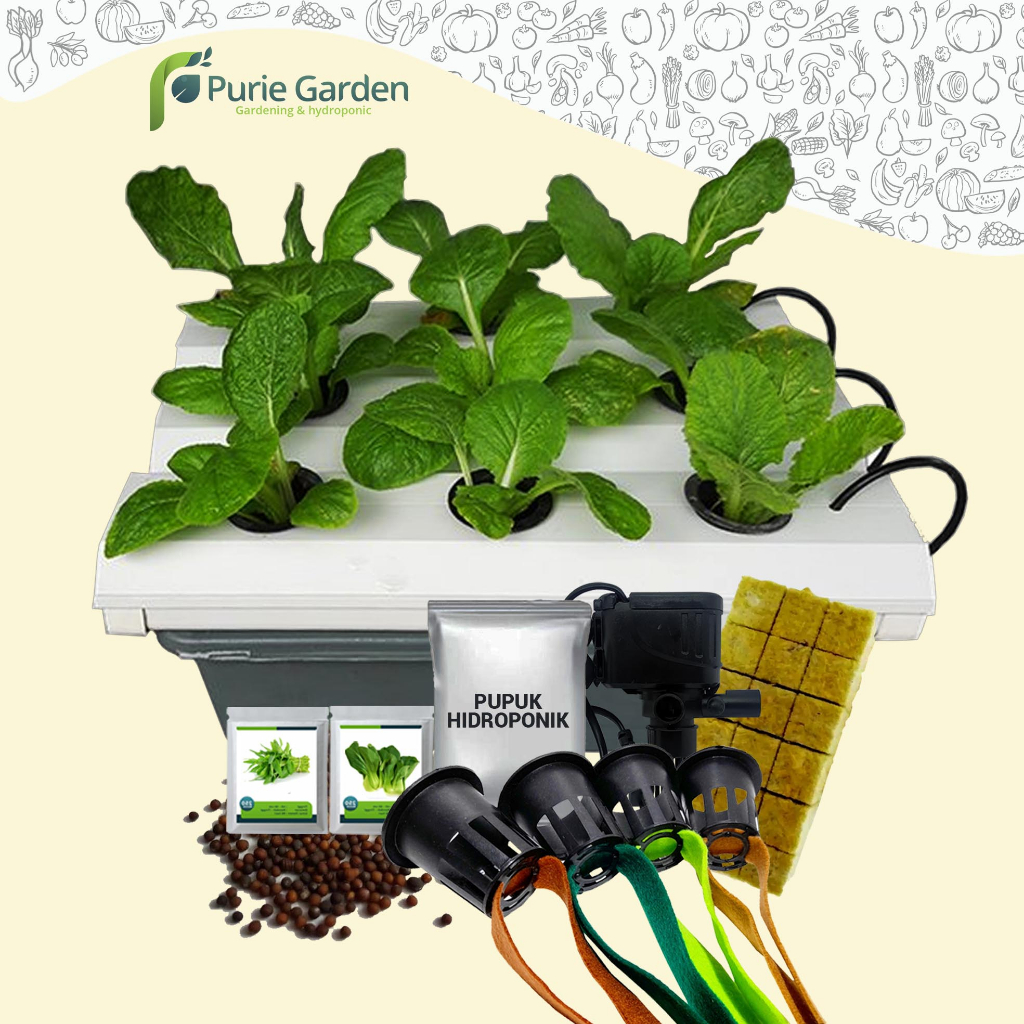 Instalasi Hidroponik NFT Portable Mini Green 9Lubang PG SBY