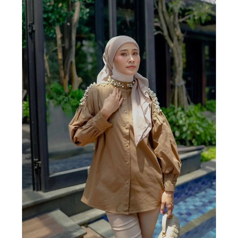 Preloved iymelsayshijab pearl top