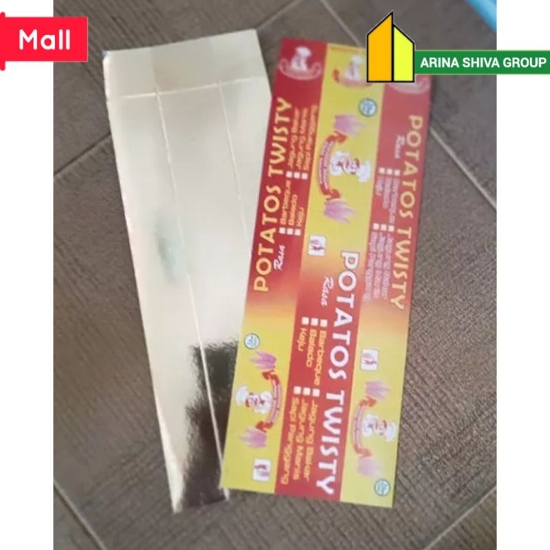 

100 LEMBAR KERTAS KENTANG ULIR BAHAN IVORY FOIL UKURAN 35 × 13 CM | KOTAK KENTANG SPIRAL | BOX KENTANG TORNADO | DUS KENTANG ULIR/SPIRAL HIGH QUALITY | ARINA SHIVA GROUP 4237