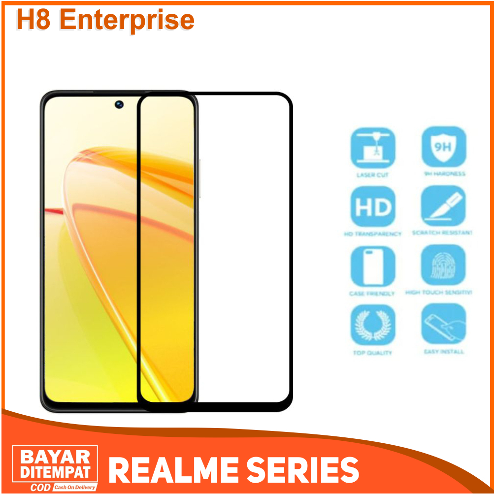 Tempered Glass Full Realme Pro C53 C55 Anti Gores Kaca Full Layar