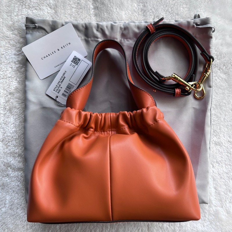 Tas Charles and Keith Ally Ruched in Orange Preloved