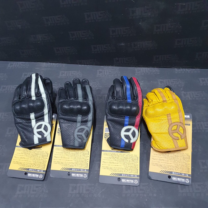 Gloves Sarung Tangan Yellow Corn YG 248 Leather Gloves Original