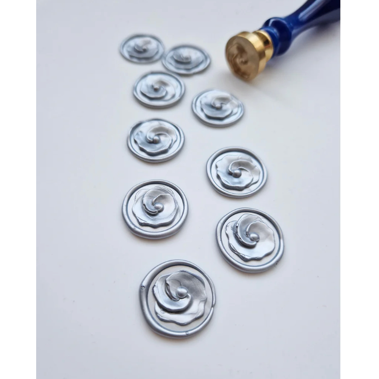 

(CLG) Malva - 1 Pcs seal wax coin sticker siap pakai ready stock (Include double tape) / souvenir pernikahan / accesories / calligraphy / journaling / undangan / hampers