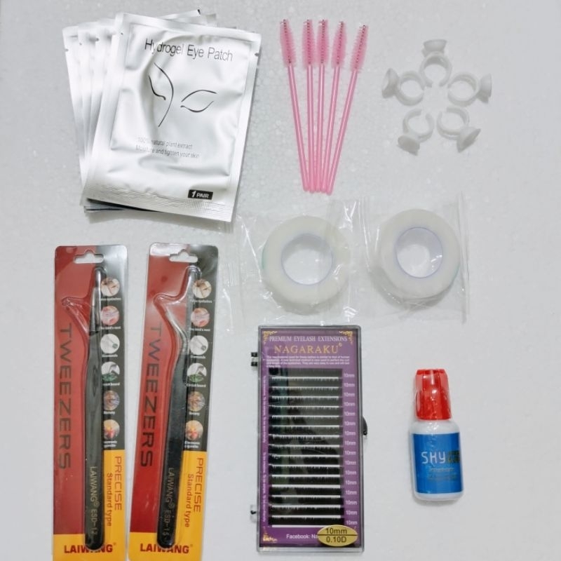 Eyelash Extension Basic Set / Paket Eyelash Extension Paling Murah Dan Lengkap Kualitas Bagus