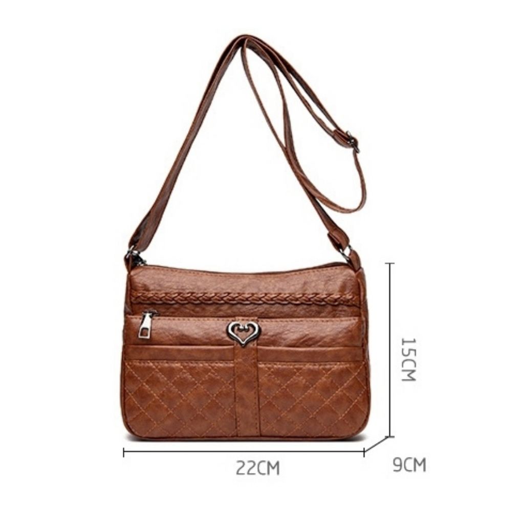 TAS SELEMPANG WANITA DAMARIS TA818B7 SLING BAG KOREA SHOULDER BAHU CEWEK BRANDED FASHION CASUAL TERBARU BATAM IMPORT PREMIUM KEKINIAN REMAJA KULIT COKLAT MURAH SIMPLE