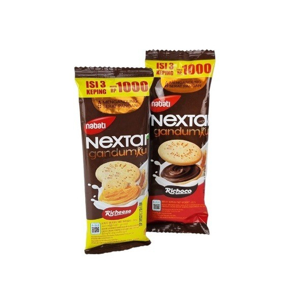 Nextar Gandumku 1pak Isi 10 Coklat / Keju / Biskuit Gandum