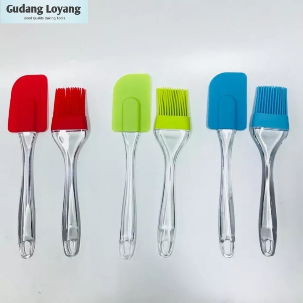 Spatula Set Kuas Spatula Kue Alat Dapur Kuas Silicone Set Kuas Loyang Silikon Murah