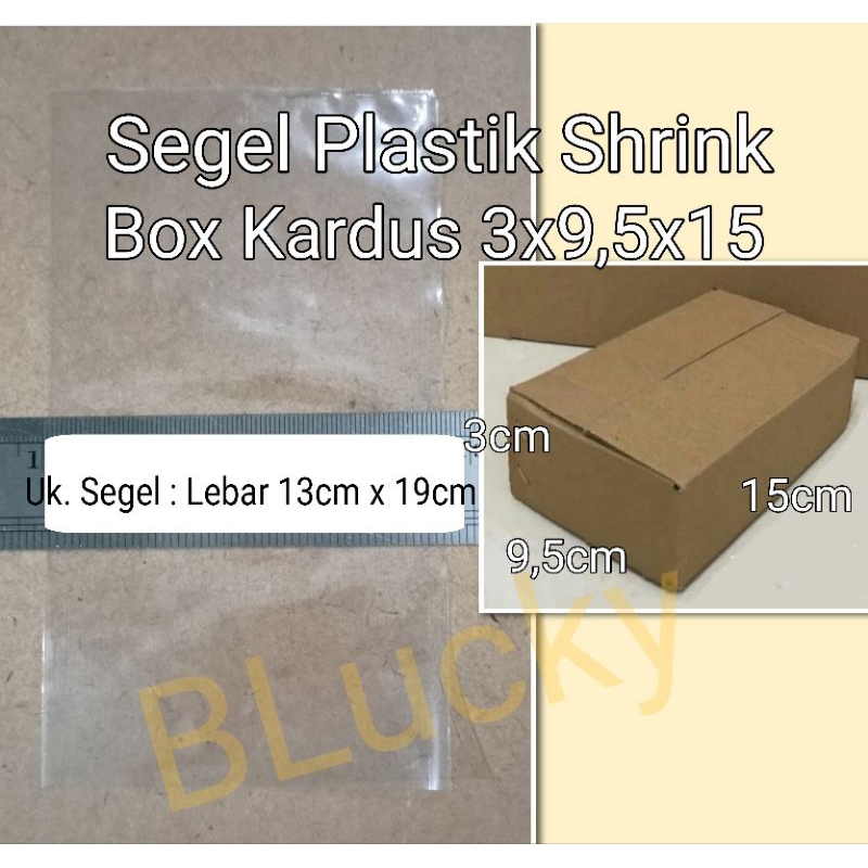 

50pcs Segel Plastik Shrink Lebar 13cmx19cm Satu Sisi Tertutup Untuk Box kardus 3x9,5x15