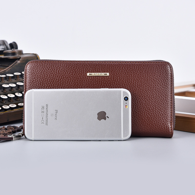 DOMPET PANJANG WANITA MELIORA WA720B7 TALI PENDEK BESAR SLOT KARTU RESLETING KOIN PREMIUM KOREA CEWEK KEKINIAN REMAJA BATAM SIMPLE MURAH IMPORT DEABOLAR ORIGINAL MUAT HP COKLAT KULIT BRANDED