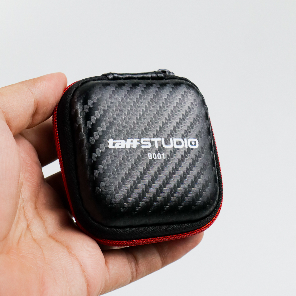 EARPHONE CASE KNOWLEDGE ZENITH B001 BLACK RED