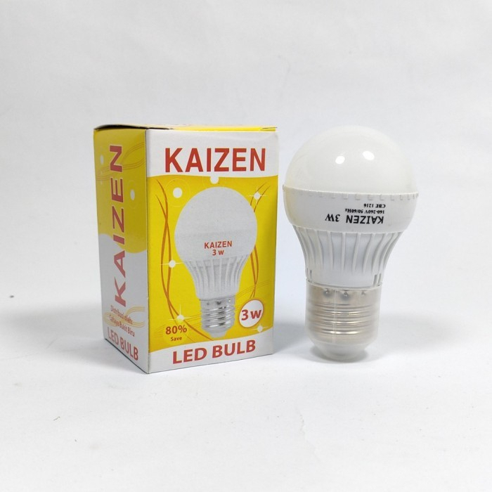Lampu LED Bulb 3 Watt Kaizen Cahaya Putih