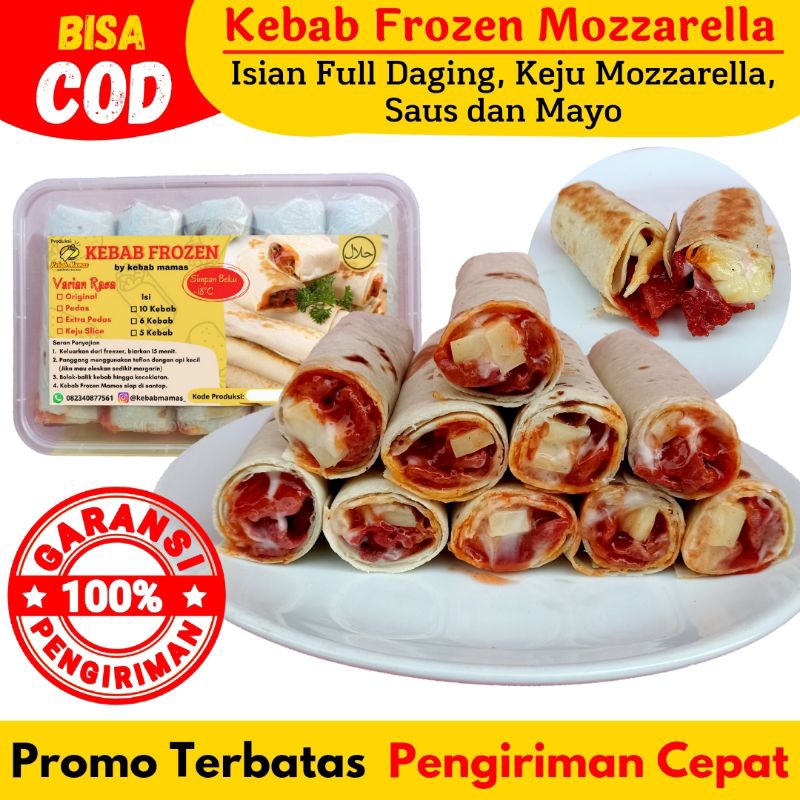 

Kebab Keju Mozarella Frozen Mini Isi 10Pcs