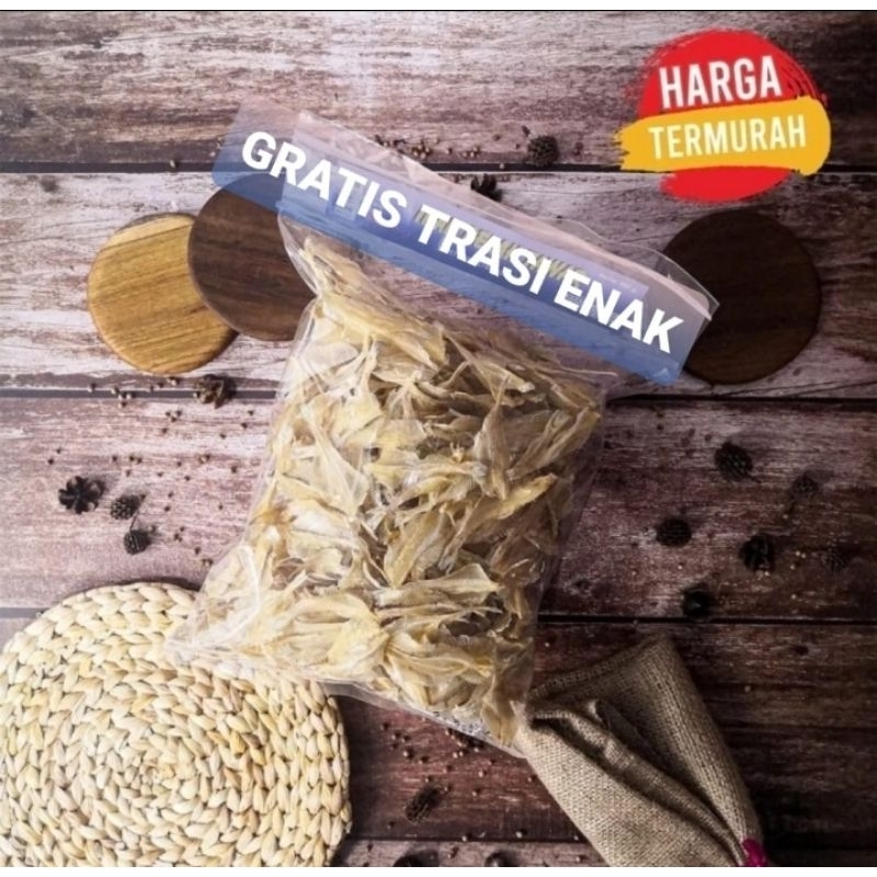 

Ikan Asin Belah Tawar Khas Cirebon 200gram Asli ENAK GRATIS terasi