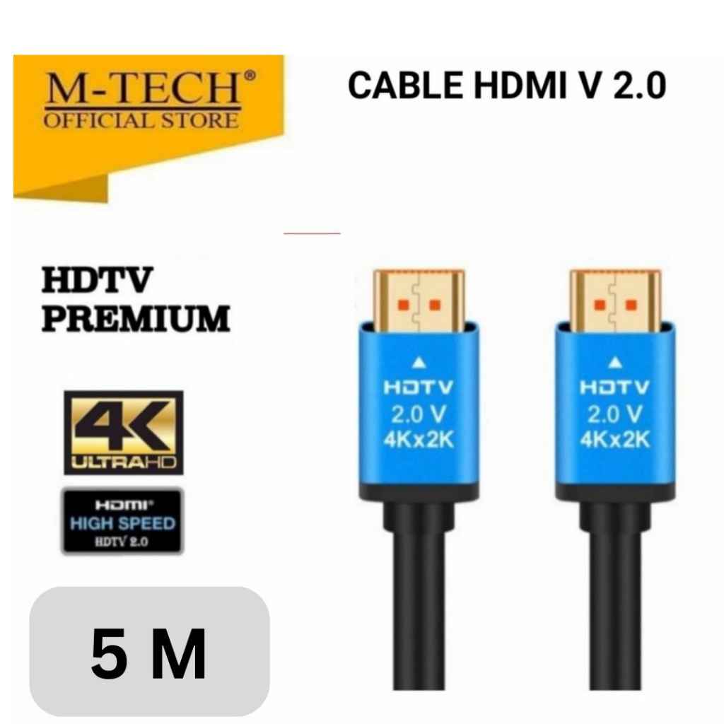 Kabel HDMI 2.0 Ultra Slim 4K High Speed Gold Plated 5 Meter