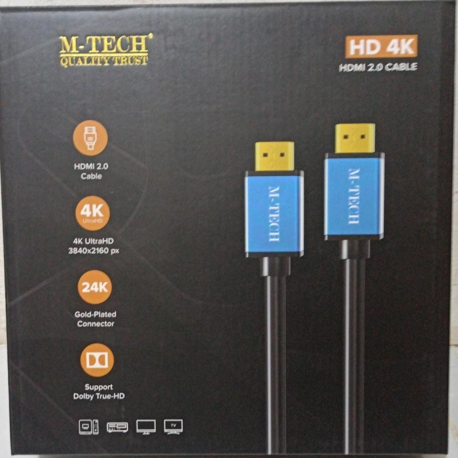 Kabel HDMI 2.0 Ultra Slim 4K High Speed Gold Plated 10 Meter