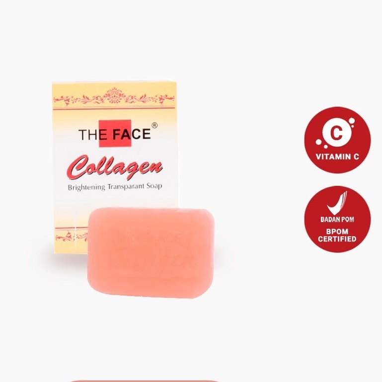 The Face Sabun Collagen Brightening Transparant Soap 80 Gram