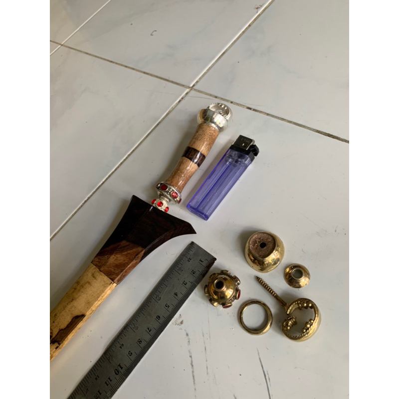 Accecories Handle keris Grantim/Cenangan Keris mini uk bilah 12-19 cm Khas Lombok model tetes air
