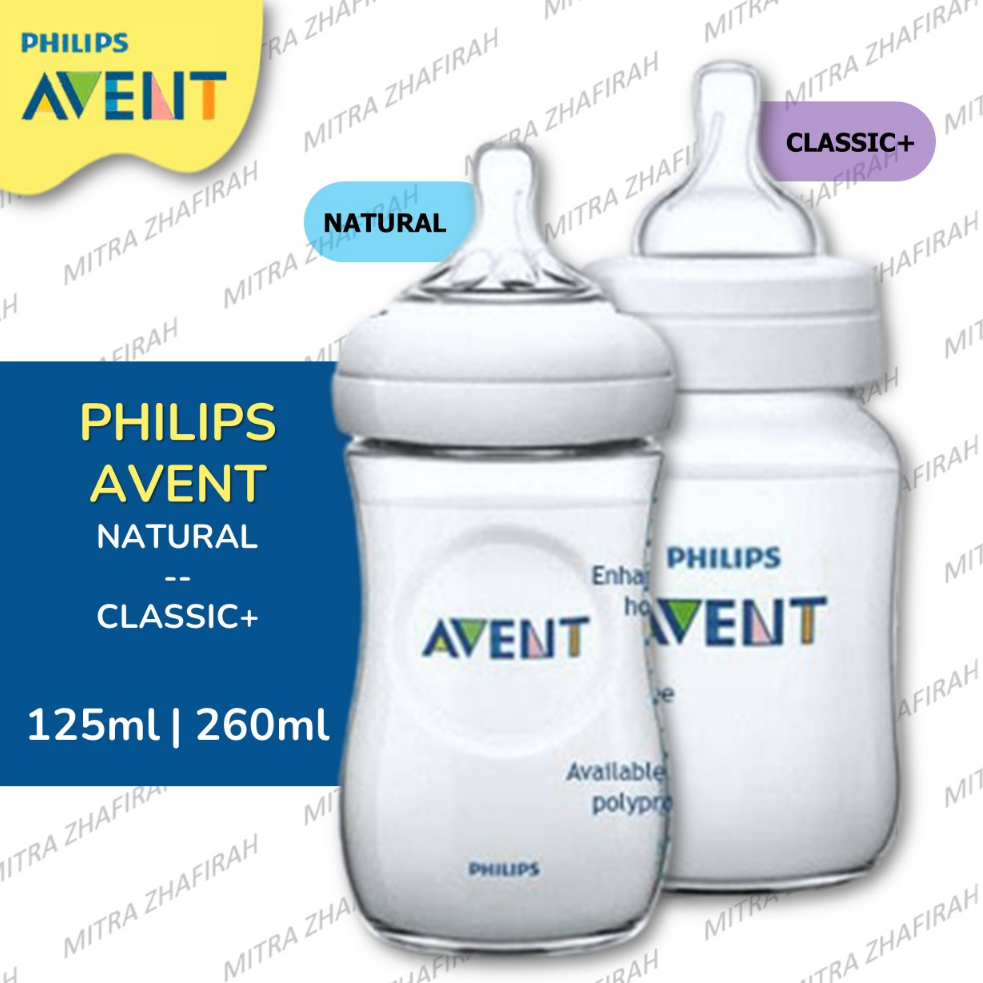 ✅MZ✅ Botol susu PHILIPS AVENT NATURAL 125ml 260ml - Botol Susu PHILIPS AVENT CLASSIC 125ml 260ml