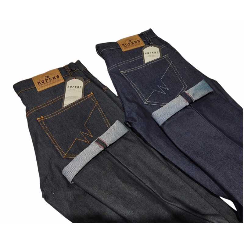 CELANA JEANS SELVEDGE DENIM SHELL STICH ACCENT 13.5oz BLACK INDIGO PRIA / CELANA SELVEDGE DENIM GARMEN