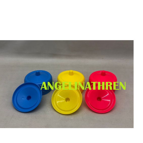 TUTUP GELAS PLASTIK KH MAHKOTA 8CM - TUTUP GELAS PLASTIK CANTIK