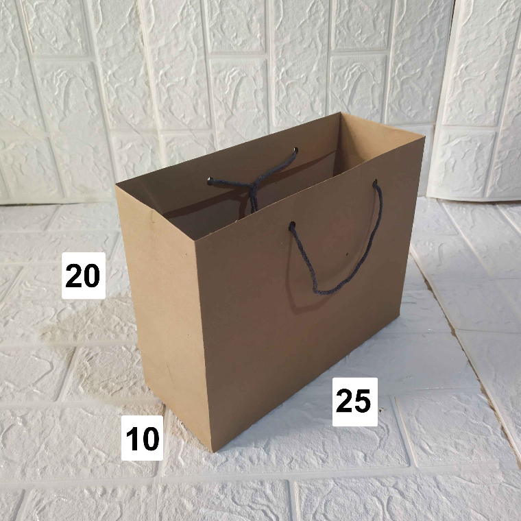 

Paperbag R6 Miring polos P25xL10xT20