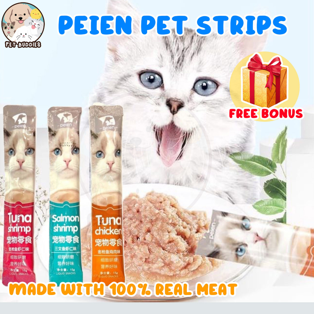 Peien Cat Strip 15g Snack Kucing Multivitamin Bulu Lembut