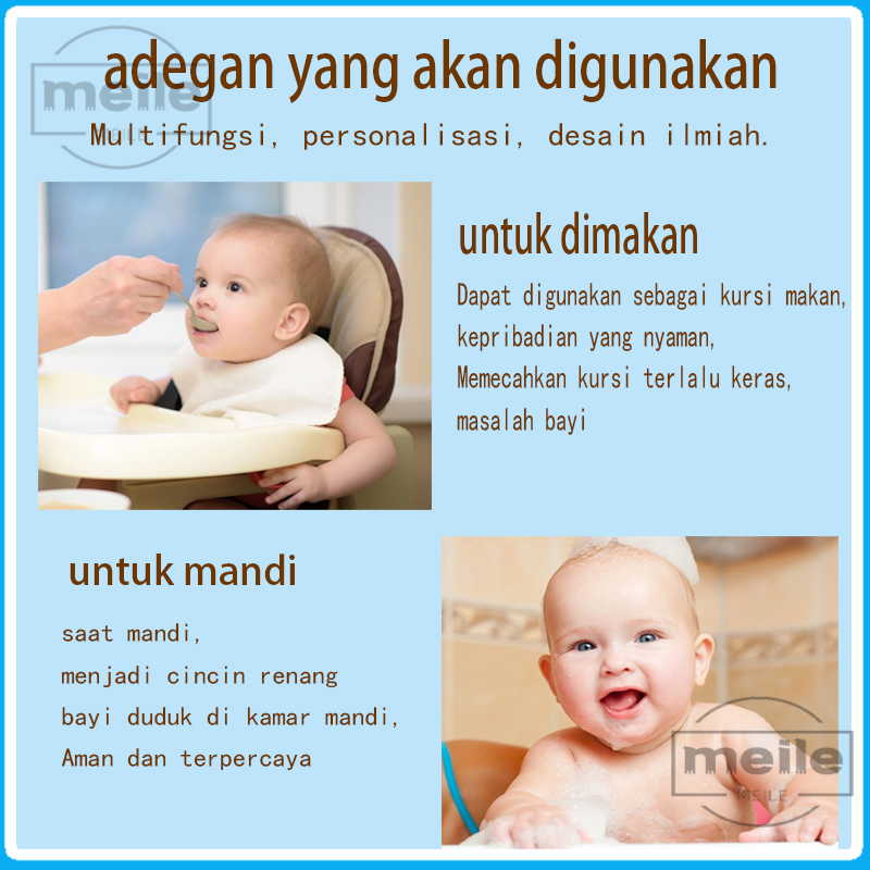 Sofa Tiup Tempat Duduk Bayi Infant Seat Kursi ada Pompa Tempat Duduk Baby bisa belajar Makan dan mandi kursi beruang besar pola Sofa Kursi Portabel Pvc Bahan