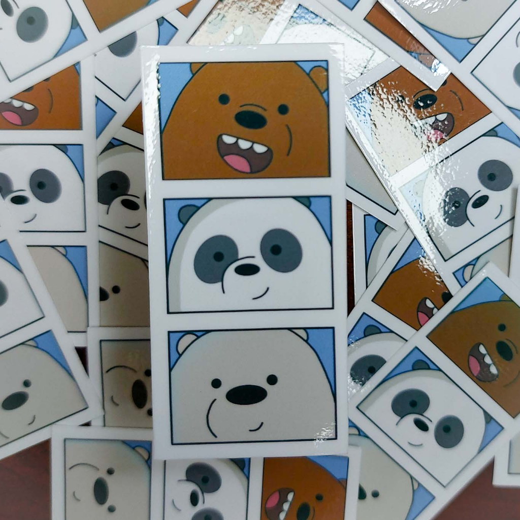 

Sticker Custom Waterproof We Bare Bears Kualitas Anti Air Tahan Gores Stiker Beruang We Bare Bears - Laptop/ Jurnal/ Tumbler/Koper/Cermin/ Kulkas DLL