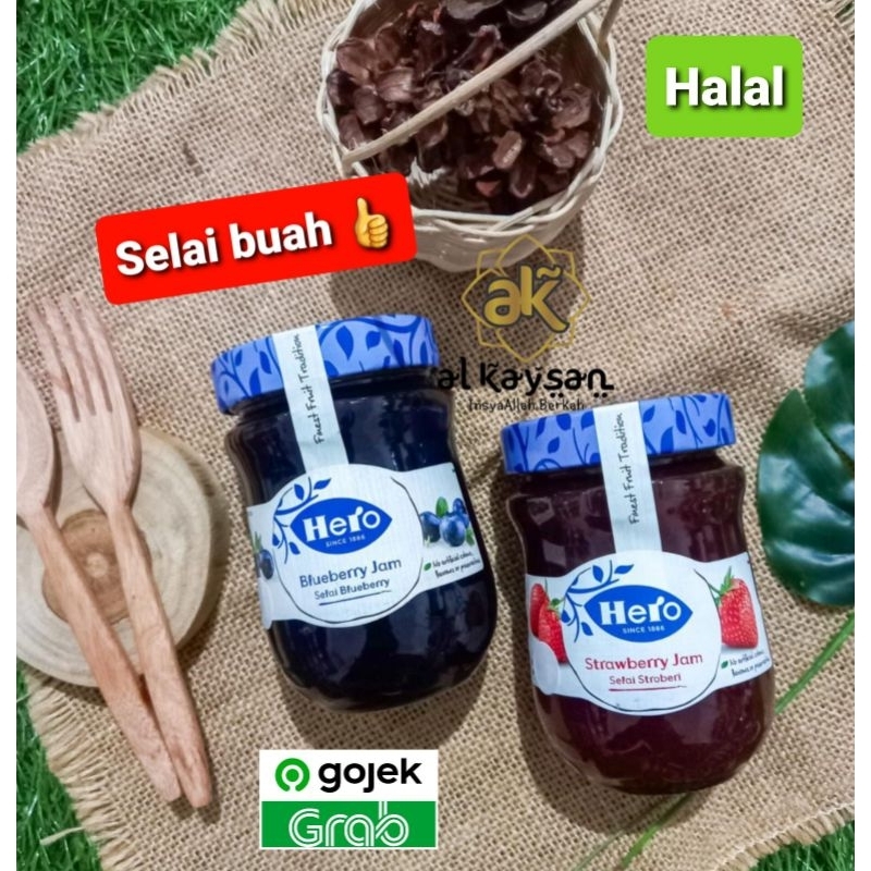 

SELAI BUAH ASLI HERO JAM /FRUIT JAM ASLI BUAH 340 gr ALL VARIAN HALAL