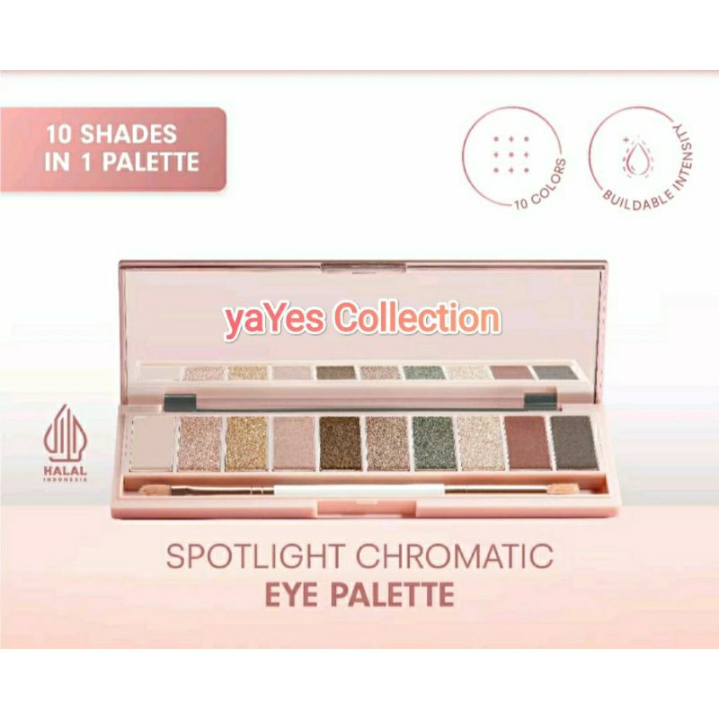 Wardah Instaperfect SPOTLIGHT Chromatic Eye Palette 10 g eyeshadow pallete Kosmetik Mata Makeup Cosmetic Mewah Super Cantik