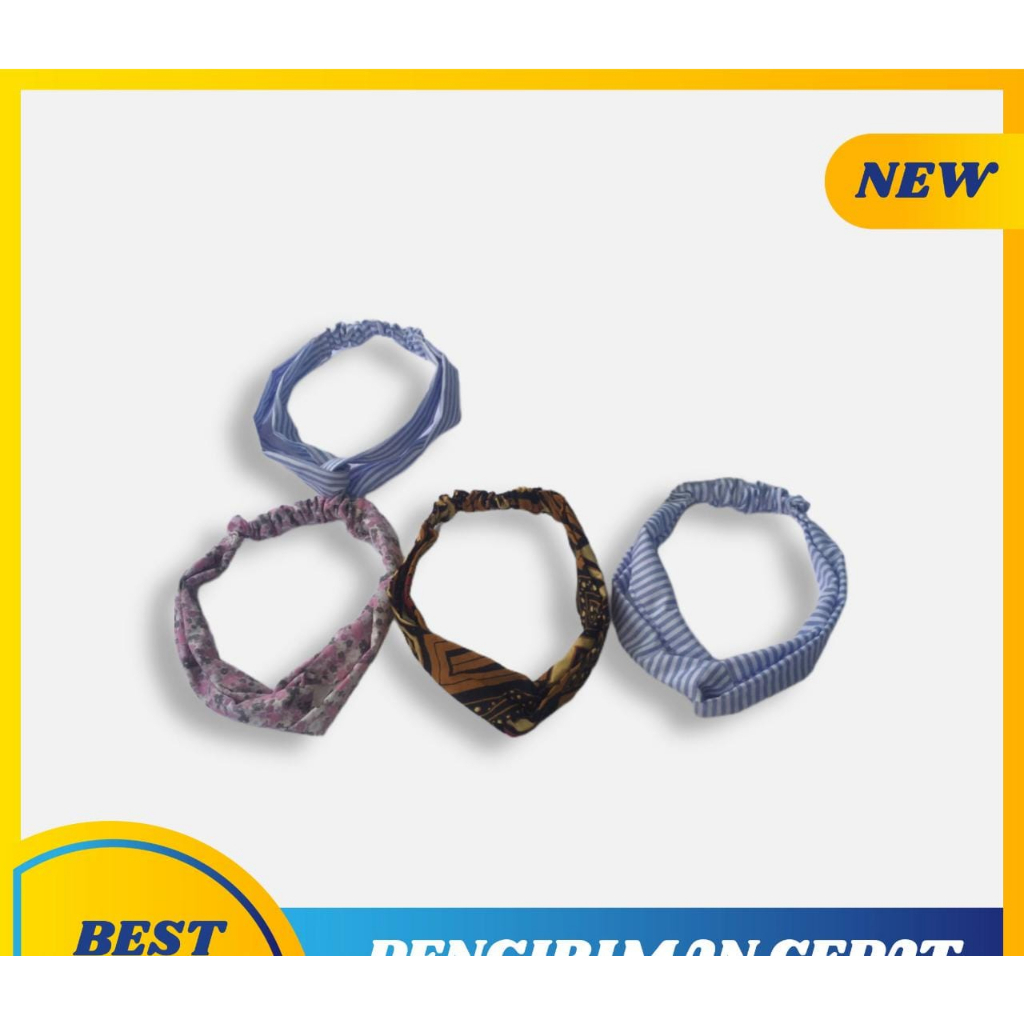 COD Bandana Motif Wanita Bando berbagai macam motif Fashion Korea Produk Import Murah