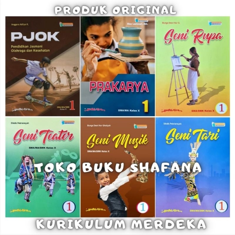 Buku Paket Kelas 1 / 10 X SMA Yudhistira Kurikulum Merdeka Original - Matematika Ipa Ips Pancasila Talk Active Seni