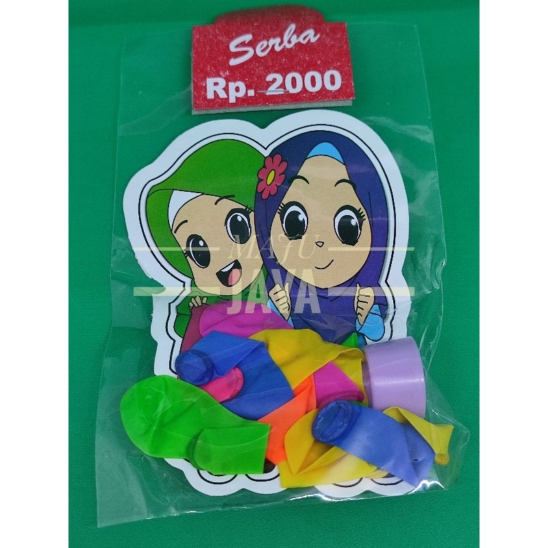 Mainan water Boom + Stiker Anak Isi 20 pcs