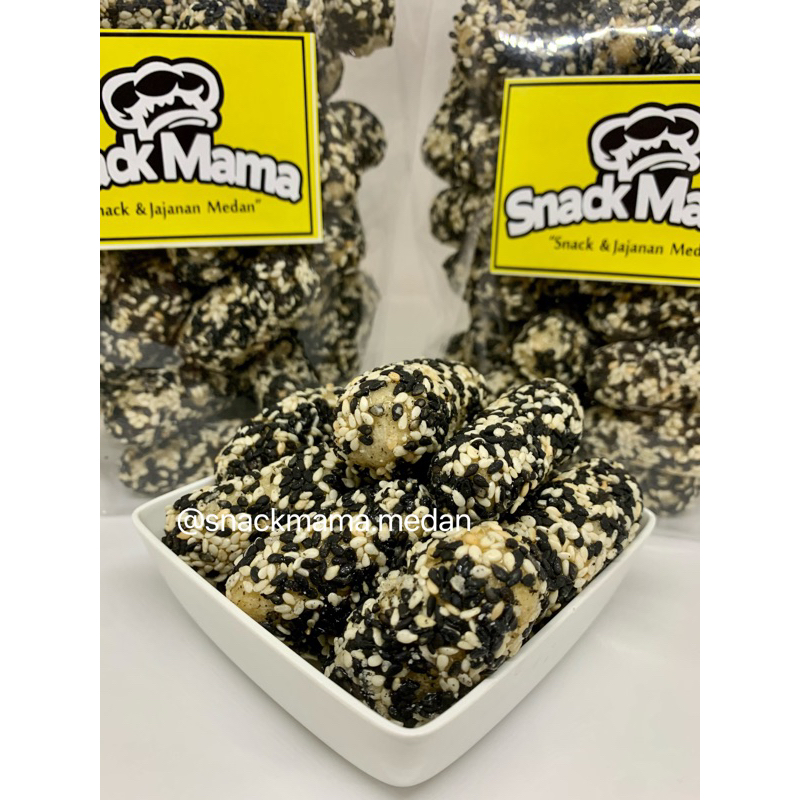 KUE KERING WIJEN BLACK SESAME 200GR | SNACKMAMA