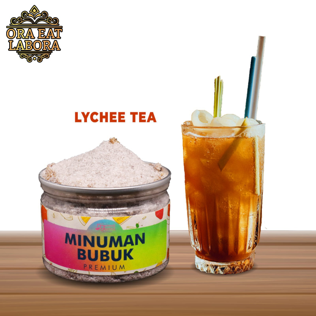 

Can Bubuk Minuman Teh Leci Minuman Bubuk Lychee Tea Powder Kualitas Premium - Ora Eat Labora