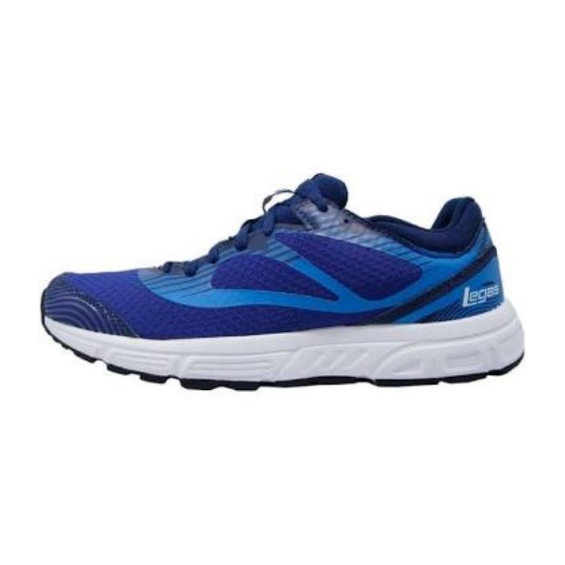 Sepatu League Legas Cowo Biru Velt La M Running Shoes Pria Original