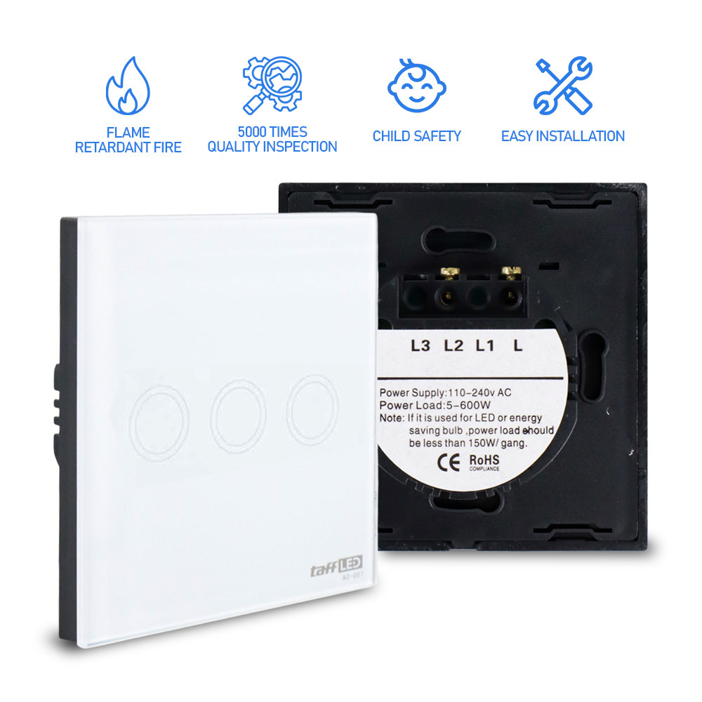 Saklar Lampu Luxury Touchscreen Saklar Sentuh Hotel Viral Fyp