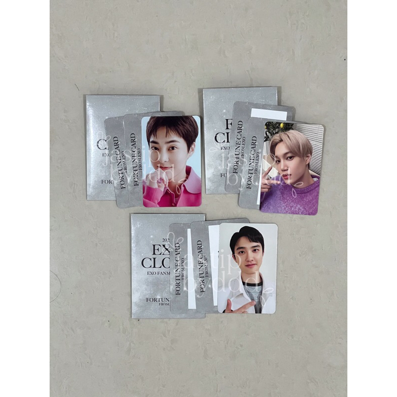 EXO O CLOCK FANMEETING FORTUNE CARD KAI DO XIUMIN PC PHOTOCARD FC D.O EXOOCLOCK FANMEET